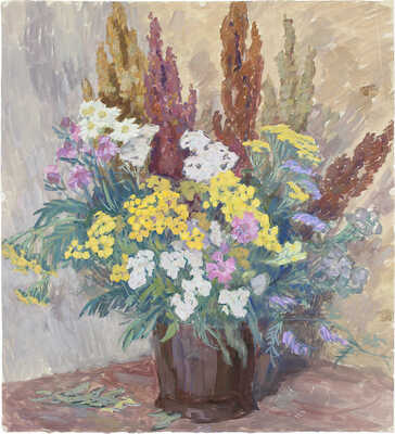 Рыбченкова Лора Борисовна. Букет полевых цветов с пижмой